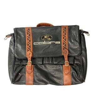 Vintage Cobra Golf Leather Messenger Bag
